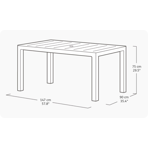   Keter Julie dining table (box) 